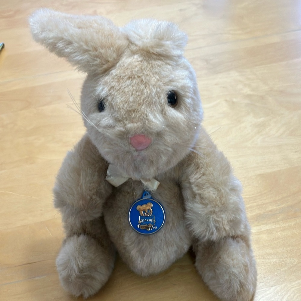 Dakin Vintage Widdle Wabbit Plush 80’s Stuffed Animal style 31-0114 beige‎